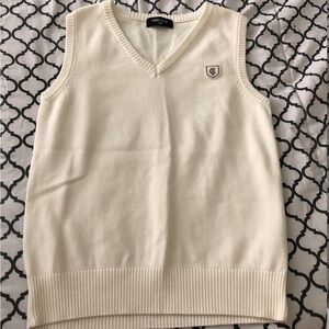 comme ca ism cream sweater vest